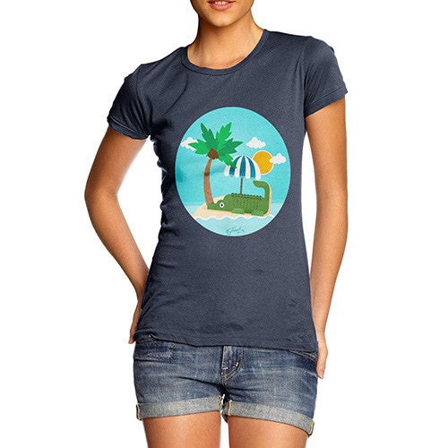 Women's Croc On The Beach T-Shirt