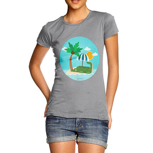 Women's Croc On The Beach T-Shirt