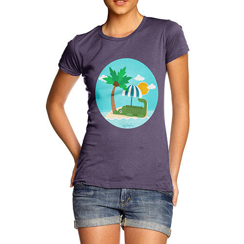Women's Croc On The Beach T-Shirt