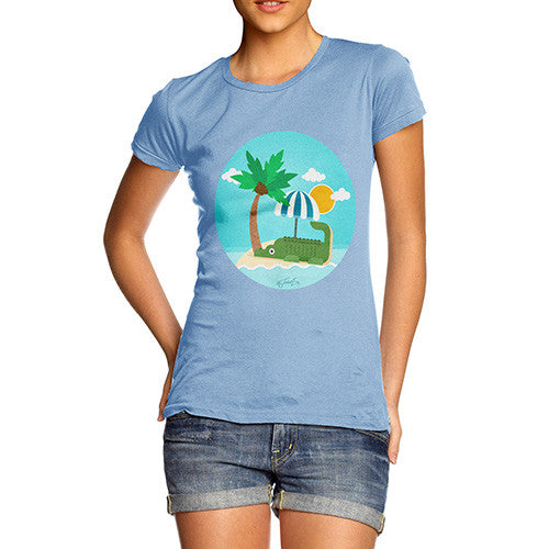 Women's Croc On The Beach T-Shirt