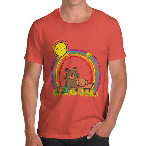 Men's Rainbow Sunshine Pets T-Shirt