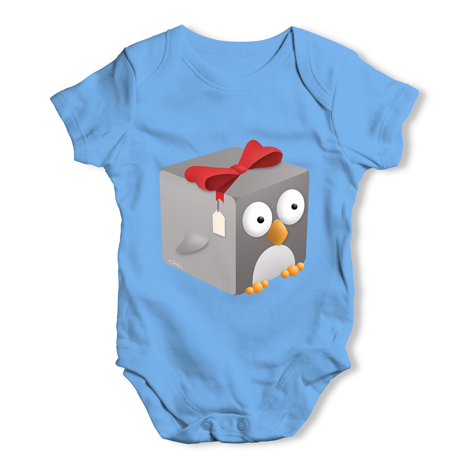 Penguin Box Baby Grow Bodysuit