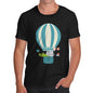 Men's Animals In Hot Air Balloon T-Shirt