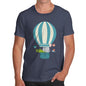 Men's Animals In Hot Air Balloon T-Shirt
