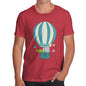 Men's Animals In Hot Air Balloon T-Shirt
