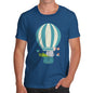 Men's Animals In Hot Air Balloon T-Shirt