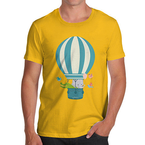 Men's Animals In Hot Air Balloon T-Shirt