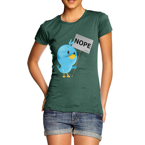 Women's Moaning Tweets NOPE T-Shirt