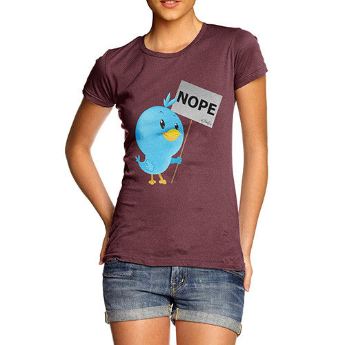 Women's Moaning Tweets NOPE T-Shirt