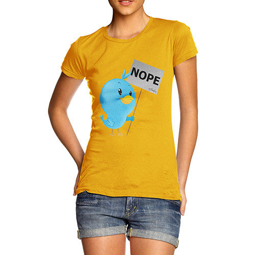 Women's Moaning Tweets NOPE T-Shirt