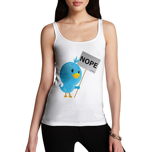 Women's Moaning Tweets NOPE Tank Top