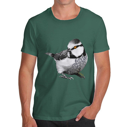 Men's Clockwork Steampunk Bird T-Shirt