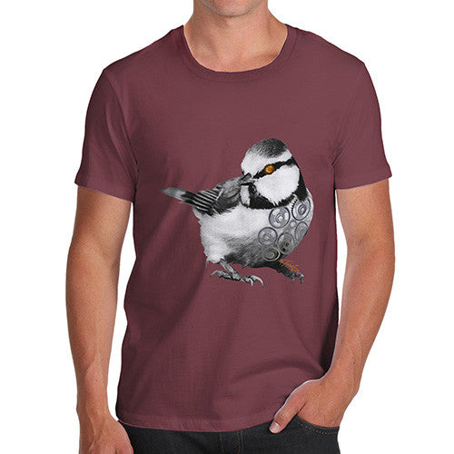 Men's Clockwork Steampunk Bird T-Shirt