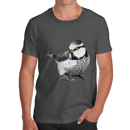 Men's Clockwork Steampunk Bird T-Shirt
