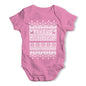 Merry Christmas Ugly Christmas Sweater Baby Grow Bodysuit