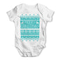 Merry Christmas Ugly Christmas Sweater Baby Grow Bodysuit