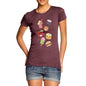 Women's Kawaii Japanese Sweets & Treats Emoji T-Shirt