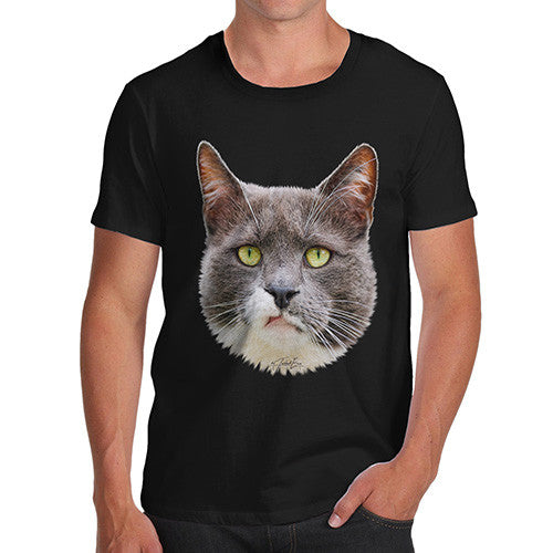 Men's Annoyed Cat Face T-Shirt
