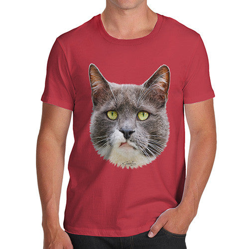 Men's Annoyed Cat Face T-Shirt