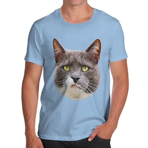 Men's Annoyed Cat Face T-Shirt