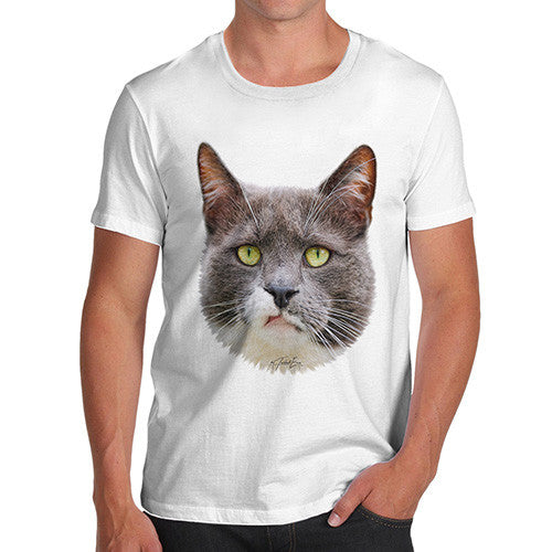 Men's Annoyed Cat Face T-Shirt
