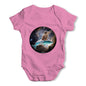 Cat Riding A Shark In Space Baby Grow Bodysuit