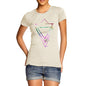 Women's Geometric Watercolour Triangles T-Shirt