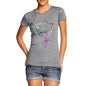 Women's Geometric Watercolour Triangles T-Shirt