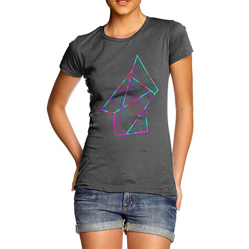 Women's Geometric 80s Polygons T-Shirt