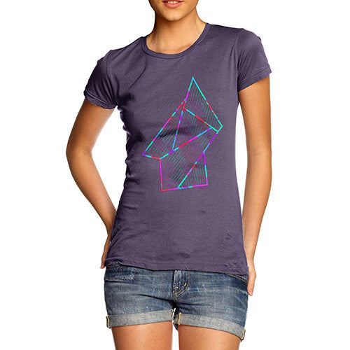 Women's Geometric 80s Polygons T-Shirt