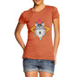 Women's Geometric Wolf Face T-Shirt