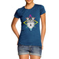 Women's Geometric Wolf Face T-Shirt