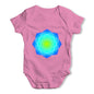 Geometric Blue & Green Mandala Baby Grow Bodysuit