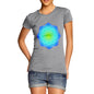Women's Geometric Blue & Green Mandala T-Shirt