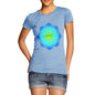 Women's Geometric Blue & Green Mandala T-Shirt