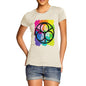 Women's Geometric Rainbow Circles T-Shirt