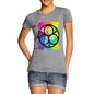 Women's Geometric Rainbow Circles T-Shirt