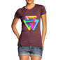 Women's Geometric Rainbow Penrose Triangle  T-Shirt