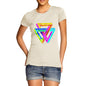 Women's Geometric Rainbow Penrose Triangle  T-Shirt