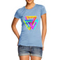 Women's Geometric Rainbow Penrose Triangle  T-Shirt
