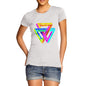 Women's Geometric Rainbow Penrose Triangle  T-Shirt