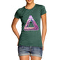 Women's Geometric Patterned Penrose Triangle T-Shirt