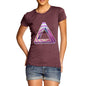Women's Geometric Patterned Penrose Triangle T-Shirt