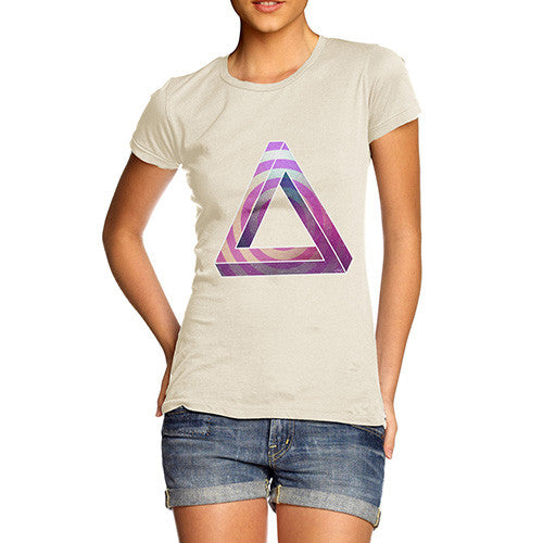 Women's Geometric Patterned Penrose Triangle T-Shirt