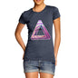 Women's Geometric Patterned Penrose Triangle T-Shirt