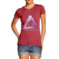 Women's Geometric Patterned Penrose Triangle T-Shirt