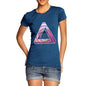 Women's Geometric Patterned Penrose Triangle T-Shirt
