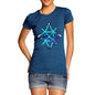 Women's Geometric Paint Splattered Shapes T-Shirt