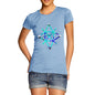 Women's Geometric Paint Splattered Shapes T-Shirt