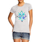 Women's Geometric Paint Splattered Shapes T-Shirt